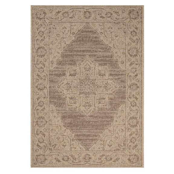 Χαλι Ethnik  204005c Brown/caramel Beige - 200x285   με το Mέτρο