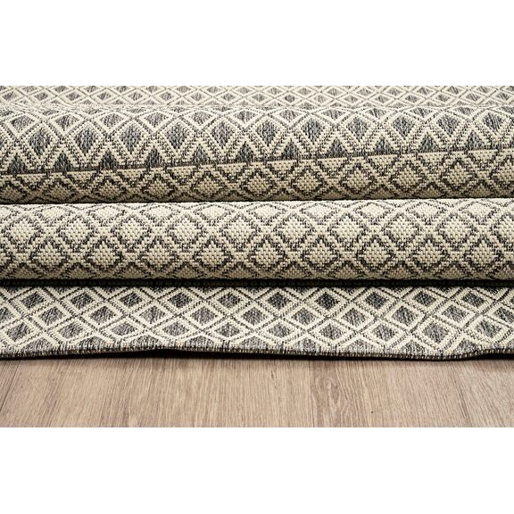 Χαλι Ethnik  1391d Grey-Ecru - 133x190   με το Mέτρο