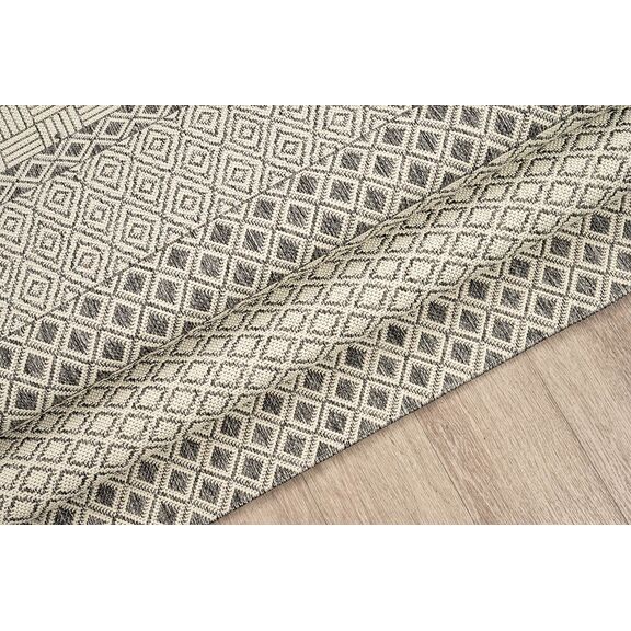 Χαλι Ethnik  1391d Grey-Ecru - 133x190   με το Mέτρο