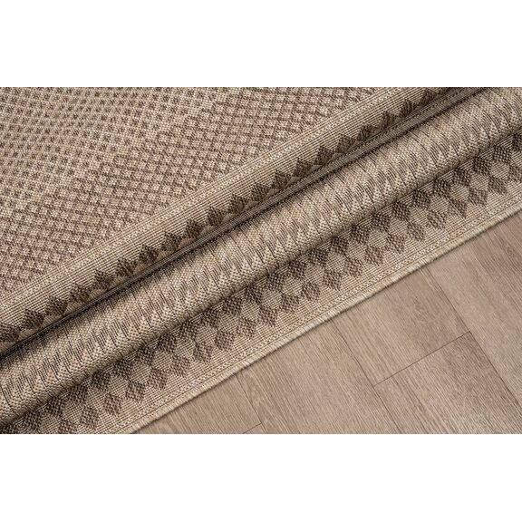 Χαλι Ethnik  202668c Brown/caramel Beige - 070x140   με το Mέτρο