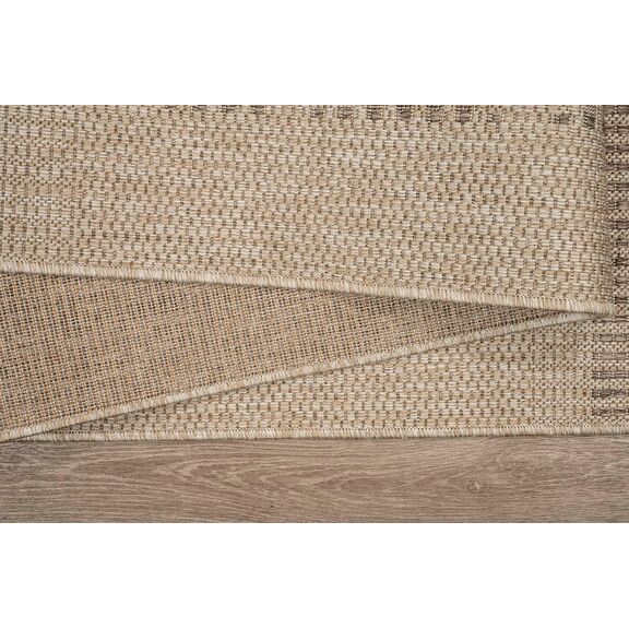 Χαλι Ethnik  203607c Brown/caramel Beige - 133x190   με το Mέτρο