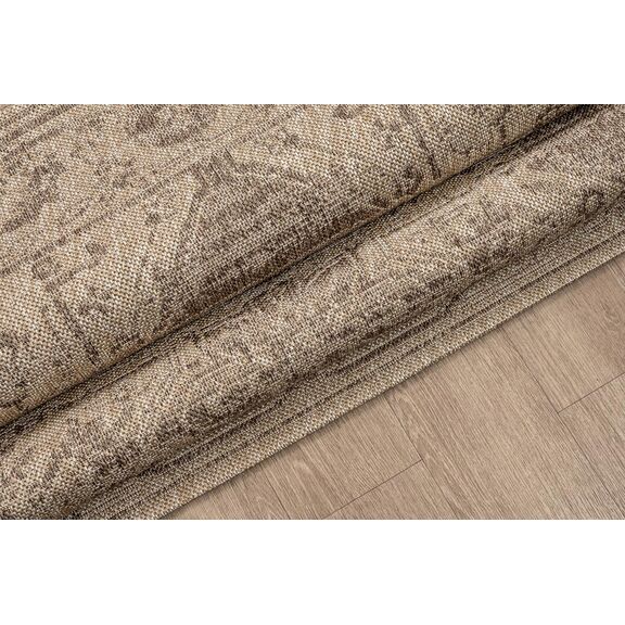 Χαλι Ethnik  204005c Brown/caramel Beige - 200x285   με το Mέτρο