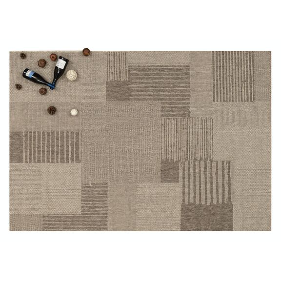 Χαλι Ethnik  20706c Brown/caramel Beige - 200x285   με το Mέτρο