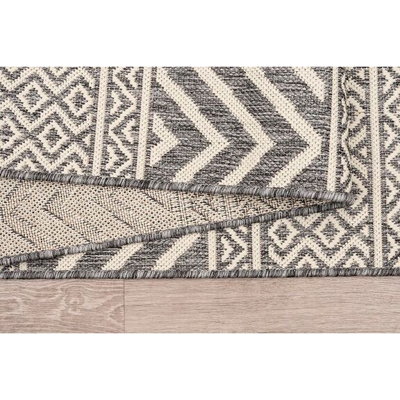Χαλι Ethnik  7525d  Grey-Ecru - 133x190   με το Mέτρο