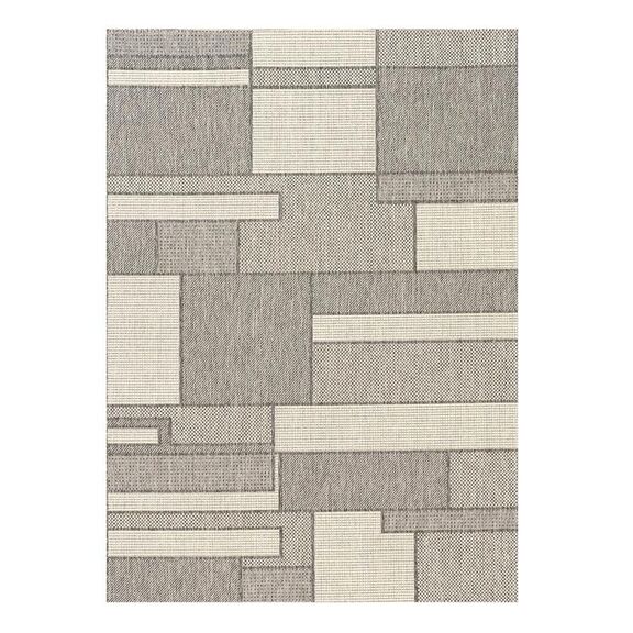Χαλι Ethnik  1449d Grey-Ecru - 133x190   με το Mέτρο