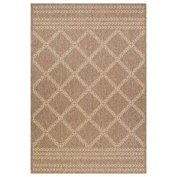 Χαλι Ethnik  2012c Brown/caramel Beige - 070x140   με το Mέτρο