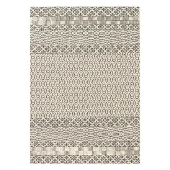 Χαλι Ethnik  1391d Grey-Ecru - 133x190   με το Mέτρο