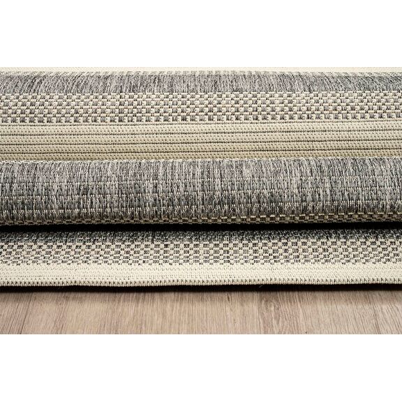 Χαλι Ethnik  8223d Grey-Ecru - 160x230   με το Mέτρο