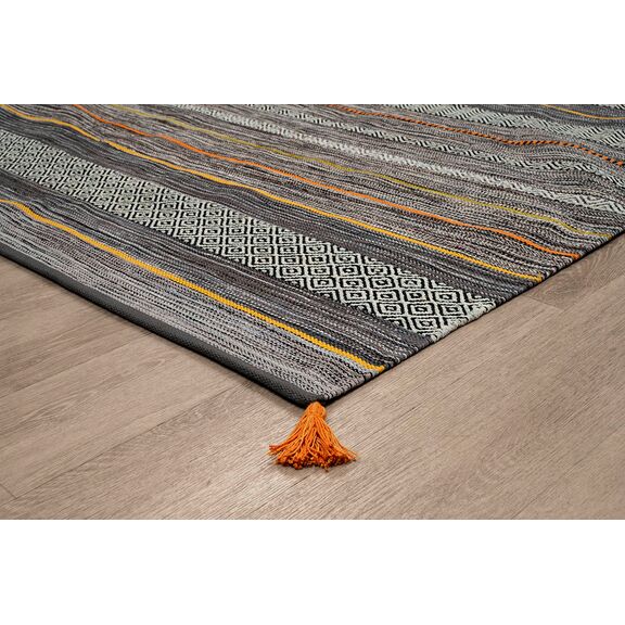 Χαλι Antique Kilim  Χειροποιητο 5090 Grey - 070x190   με το Mέτρο