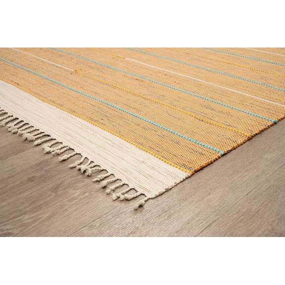 Χαλι Ribella Χειροποιητο 200 Beige - 200x285   με το Mέτρο
