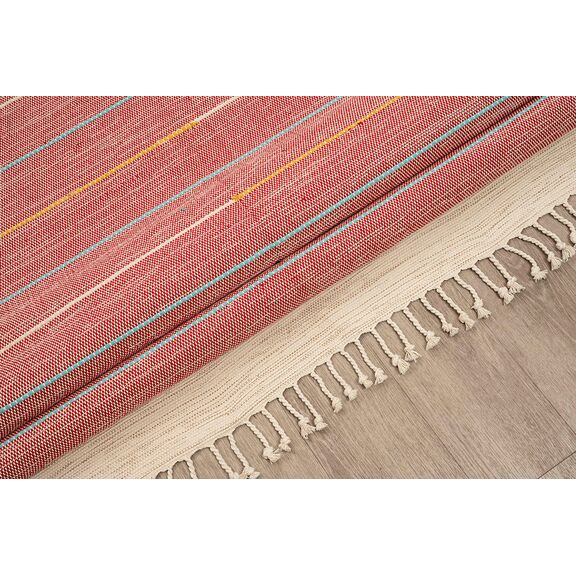 Χαλι Ribella Χειροποιητο 400 red - 133x190   με το Mέτρο