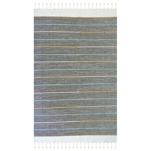 Χαλι Ribella Χειροποιητο 100 D.grey - 200x285   με το Mέτρο