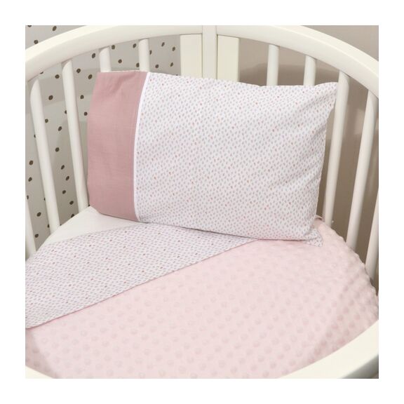 Oliver Baby Des.402 Minky Κουβέρτα Αγκαλιάς Διπλής Όψης Σάπιο Μήλο 75x95