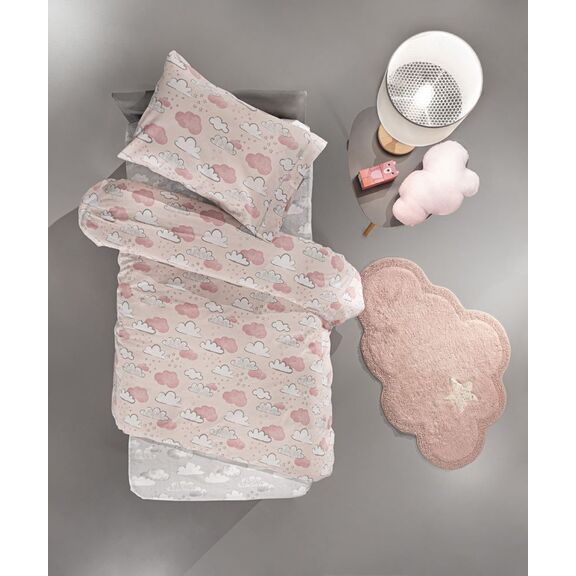 Σετ 2τμx. Παπλωματοθήκη Cloudy Pinky 165x225 guy Laroche Pinky 100% Cotton
