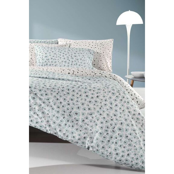 Σετ 4τμχ Σεντόνια Frida Azul με Λάστιχο 170x200+32 guy Laroche  100% Cotton Percale