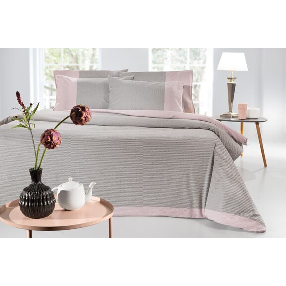 Σετ 4τμχ Σεντόνια Verona Charcoal Flannel 270x265 guy Laroche  100% Cotton Flannel