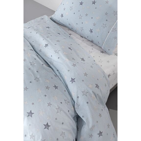 Σετ 2τμx. Παιδικής Παπλωματοθήκης Orin sky 165x225 guy Laroche Light Blue 100% Cotton