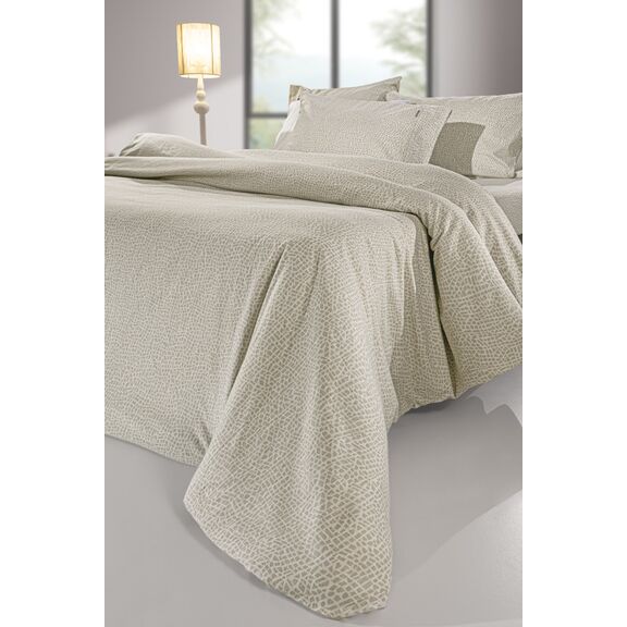 Σετ 3τμχ Παπλωματοθήκη Mira Cement Flannel 225x245 guy Laroche  100% Cotton Flannel