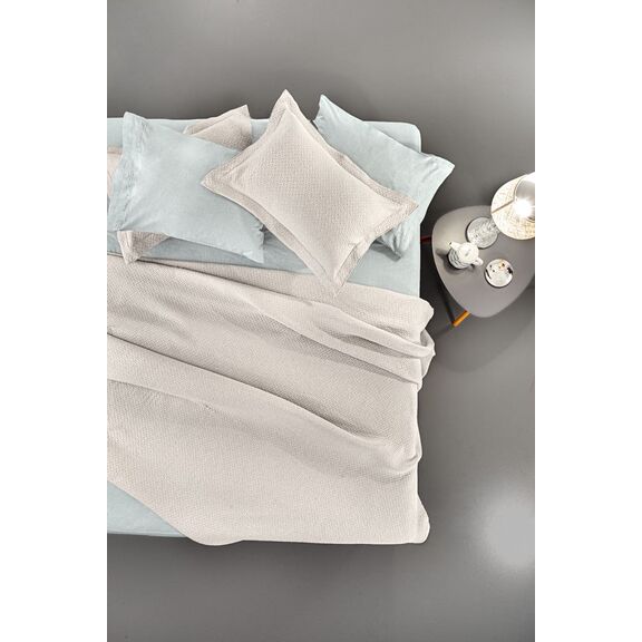 Κουβέρτα Rain Natural 245x260 guy Laroche  60% Cotton, 40% Polyester Jacquard