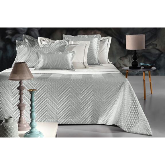 Σετ Κoυβερλί 3 Τμχ. Seduction Silver 240x250 guy Laroche Silver 100% Microsatin