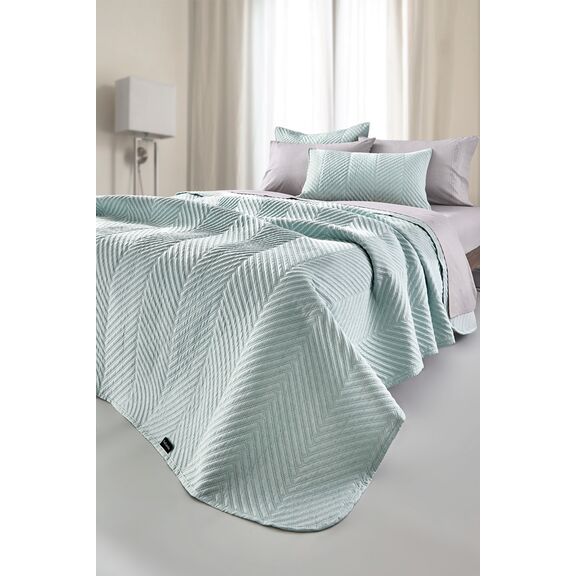 Σετ 2τμχ Κουβερλί Bone Mint 220x240 guy Laroche  100% Fine Microfiber