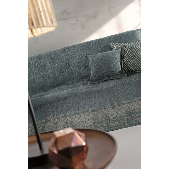 Ριχτάρι Καναπέ Perth Petrol (Διθέσιος) 180x250 guy Laroche  37% Cotton-21%polyester-42% Acrylic