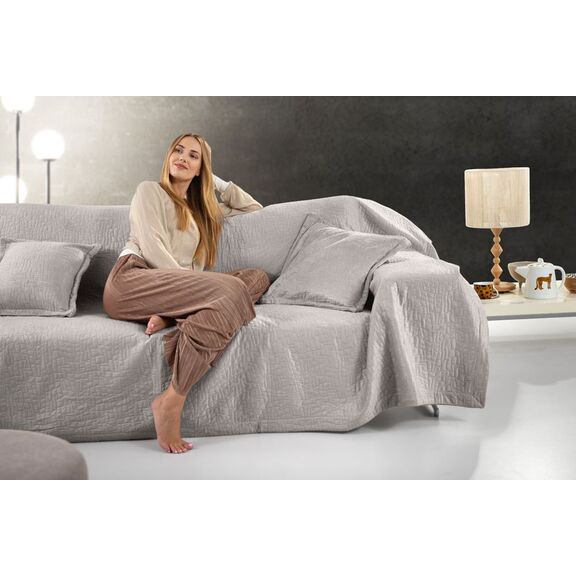 Σετ 2τμχ. Ριχτάρι Avon Elephant 170x300 με Διακοσμητικό Μαξιλαράκι 45x45 guy Laroche  100% Polyester