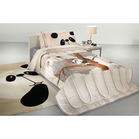 Παπλωματοθήκη Panda 160x220 Saint Clair  top 100% Microfiber/bottom 100% Cotton