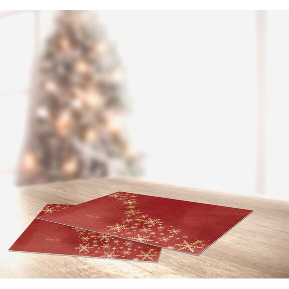 Σουπλά Χριστουγεννιάτικο 3042 red 45x33 Saint Clair  100% Polyester