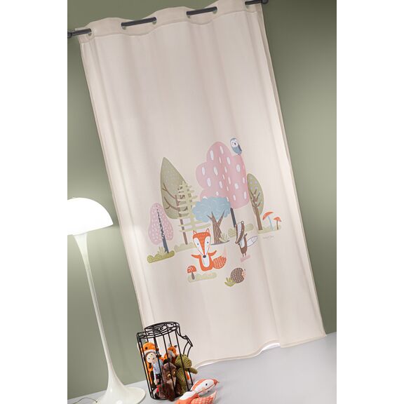Κουρτίνα Soft - Touch Timber Pudra με Τρουκς 160x240 Saint Clair  100% Polyester