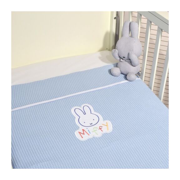 Miffy Des.11 Πικέ Αγκαλιάς Σιέλ 80x100