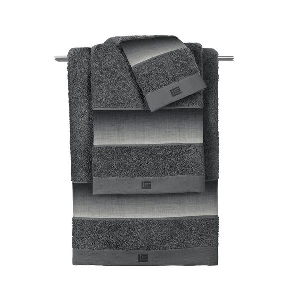 Σετ 3τμχ Πετσέτες Mykonos Anthracite guy Laroche  100% Cotton 500 Gr/m 2