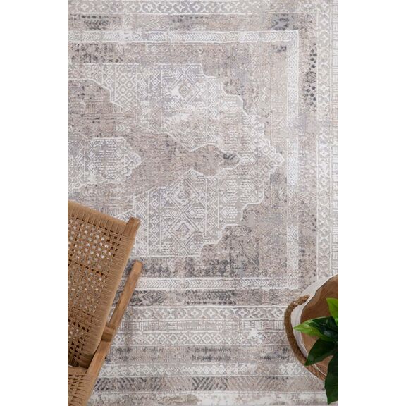 Χαλί Infinity 5915b Grey White Royal Carpet