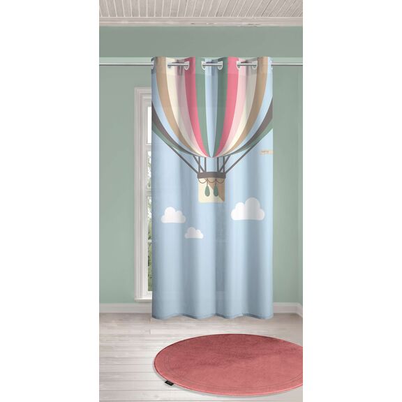 Παιδική & Βρεφική Κουρτίνα Soft-Touch Balloons με Τρουκς 160x240 Saint Clair sky 100% Πολυεστέρας