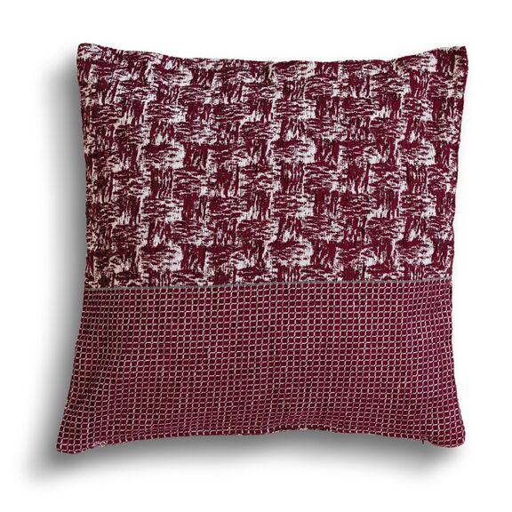 Μαξιλαροθηκη Chenille 40x40cm- Krizia Bordo