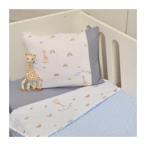 Κουβέρτα Κούνιας Διπλής Όψης Minky Sophie la Girafe σχ 501