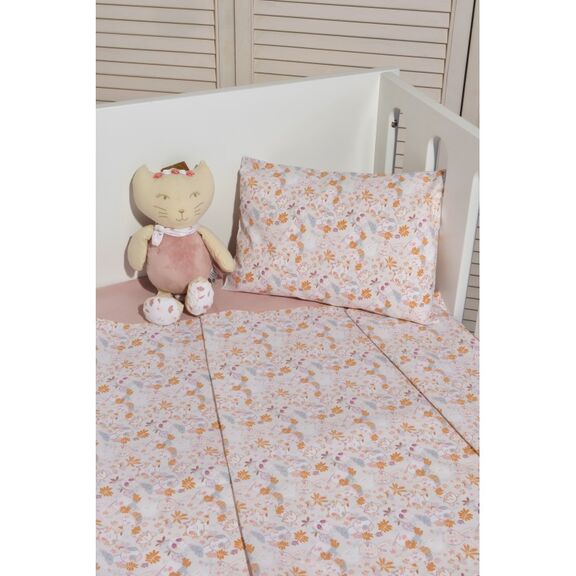 Oliver Baby Σχέδιο 202 Σεντόνια Κούνιας 100% Βαμβάκι - 3 τεμ 110χ160