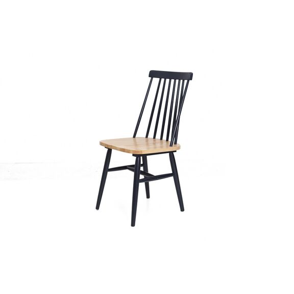 Καρέκλα Τραπεζαρίας Kristie Natural/navy Blue (42x52x87) Soulworks 0600005