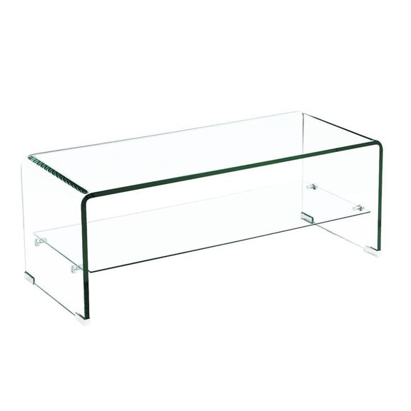 Glasser Τραπεζάκι Σαλονιού Καθιστικού  Ράφι 12/8mm
