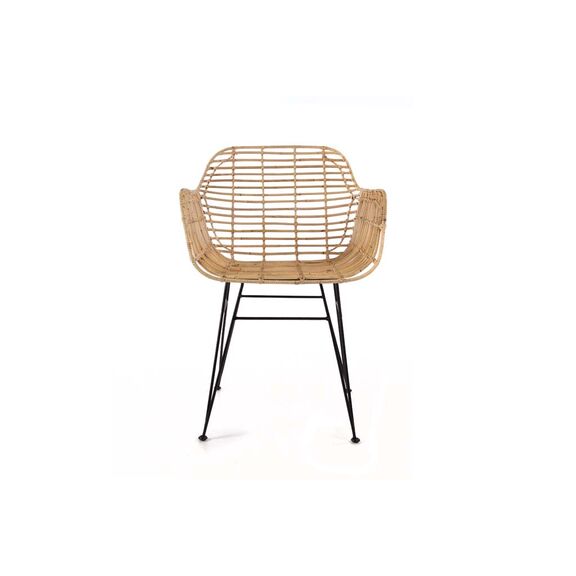 Καρέκλα Τραπεζαρίας με Μπράτσα Marea Black Legs (57x60x82) Soulworks 0300087