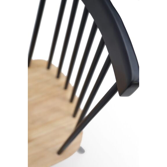 Καρέκλα Τραπεζαρίας Kristie Natural/navy Blue (42x52x87) Soulworks 0600005
