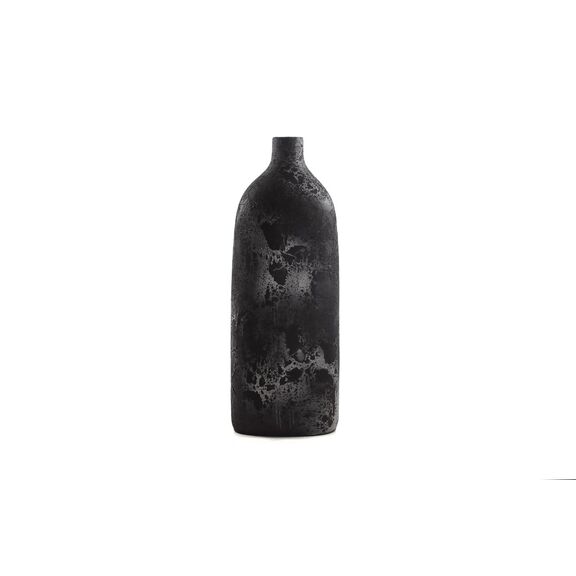 Κεραμικό Διακοσμητικό Βάζο Siso oki Black Spot Silver Large (26x18x70) Soulworks 0630018