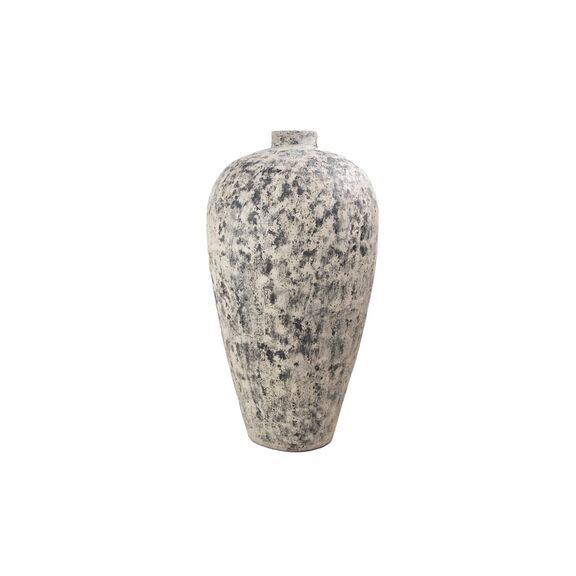 Διακοσμητικό Βάζο zam pit Cream (70x70x130) grc Soulworks 0630008
