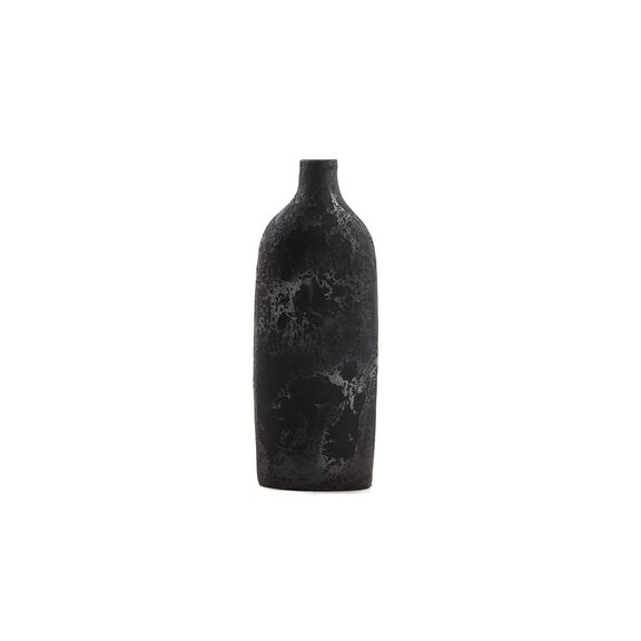 Κεραμικό Διακοσμητικό Βάζο Siso oki Black Spot Silver Medium (18x13x50) Soulworks 0630019