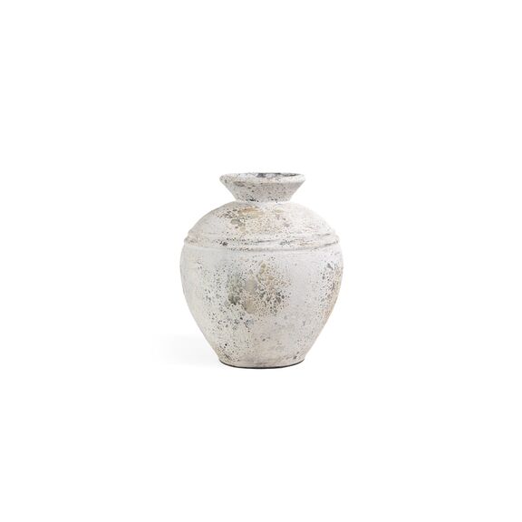 Διακοσμητικό Βάζο Bianca Boho White Medium (35x35x40) grc Soulworks 0630034