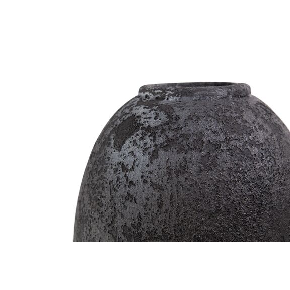 Κεραμικό Διακοσμητικό Βάζο Siso nic Black Spot Gray Large (27x27x40) Soulworks 0630058