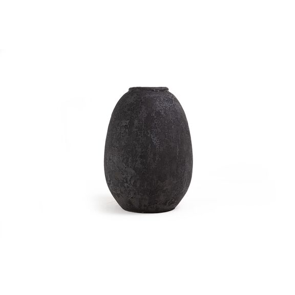 Κεραμικό Διακοσμητικό Βάζο Siso nic Black Spot Gray Medium (24x24x36) Soulworks 0630059