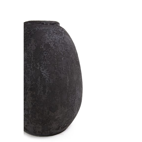 Κεραμικό Διακοσμητικό Βάζο Siso nic Black Spot Gray Medium (24x24x36) Soulworks 0630059