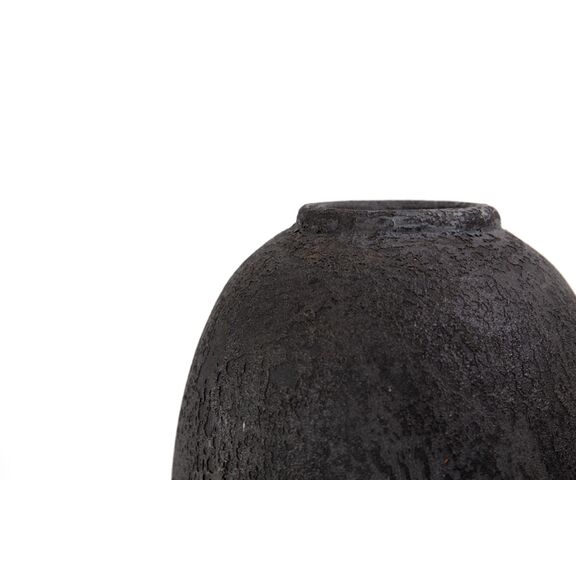Κεραμικό Διακοσμητικό Βάζο Siso nic Black Spot Gray Small (22x22x31) Soulworks 0630060