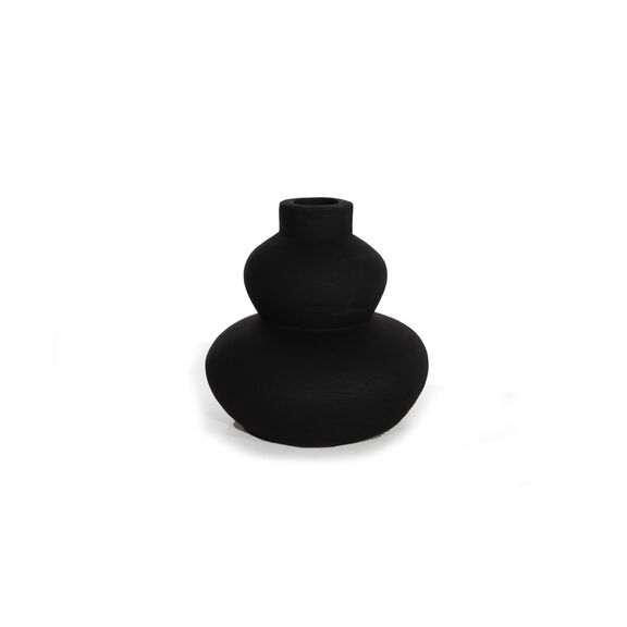 Διακοσμητικό Βάζο Paeon Black (20.5x19) Soulworks 0750004